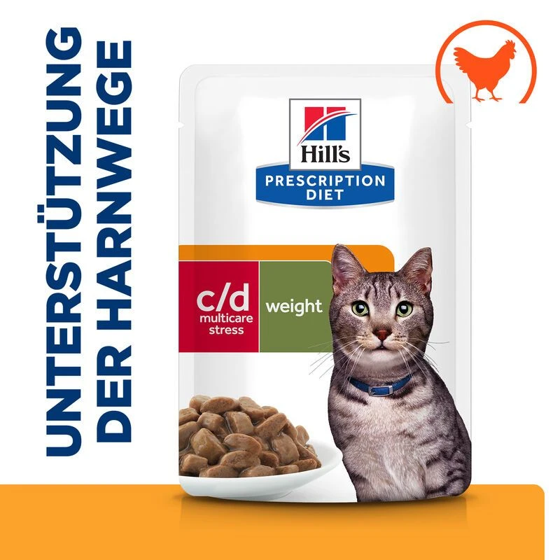 Hills Prescription Diet Feline C/d Multicare Urinary Stress + Metabolic Frischebeutel Für Katzen 12 X 85 G Frischebeutel 3 Hills Prescription Diet Feline C/d Multicare Urinary Stress + Metabolic Frischebeutel Für Katzen 12 X 85 G Frischebeutel – Bild 2