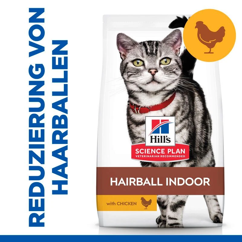 Hills Science Plan Feline Adult Hairball Indoor Trockenfutter Mit Huhn 10 Kg Trockenfutter Für Katzen 4 Hills Science Plan Feline Adult Hairball Indoor Trockenfutter Mit Huhn 10 Kg Trockenfutter Für Katzen – Bild 2