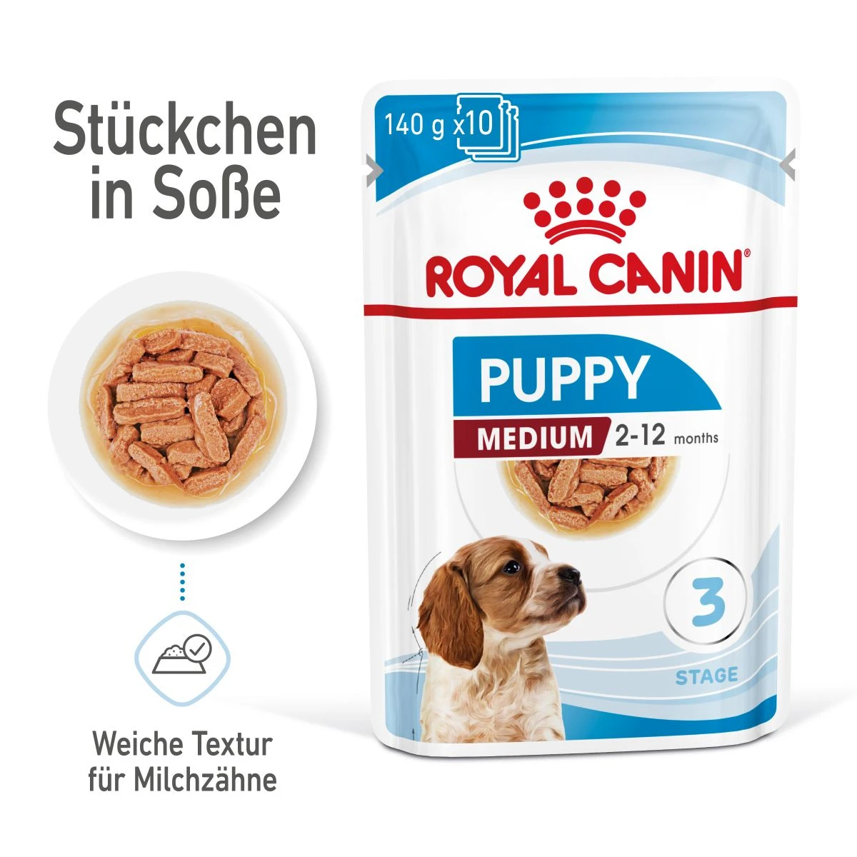 Royal Canin Medium Puppy Frischebeutel 10 X 140 G Frischebeutel Für Hunde 3 Royal Canin Medium Puppy Frischebeutel 10 X 140 G Frischebeutel Für Hunde