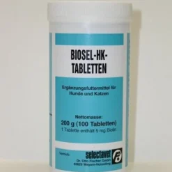 Selectavet Biosel-HK Tabletten Für Hund Und Katze 100 Tabletten Biosel-HK