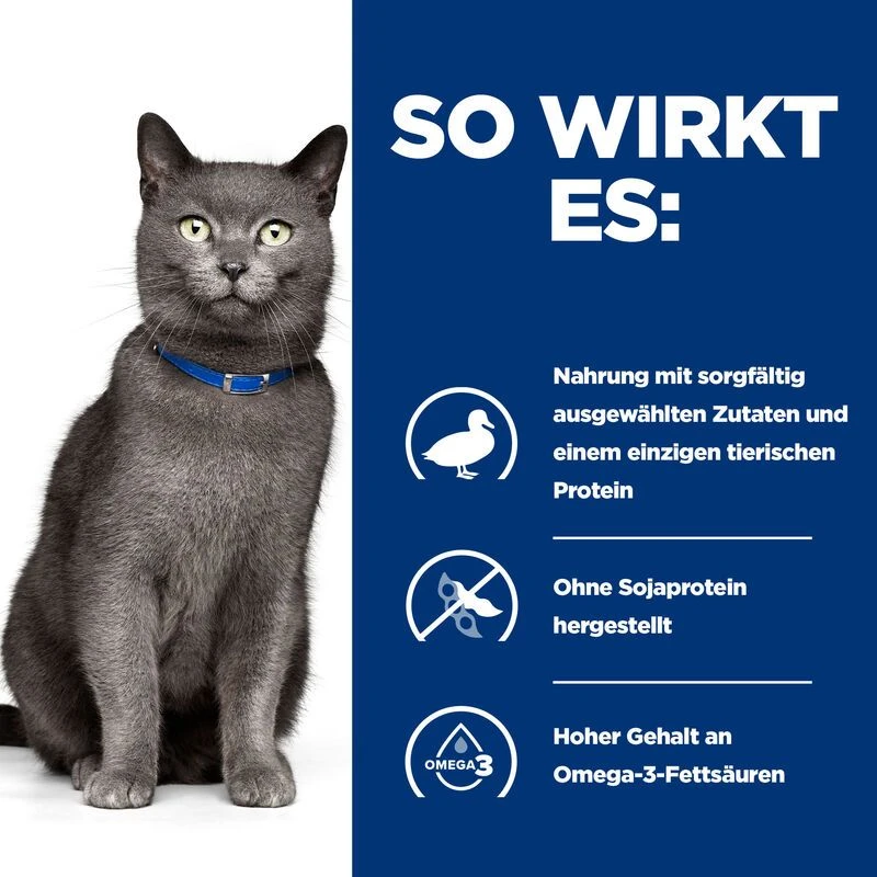 Hills D/d Katze Trockenfutter Für Sensible Katzen 1,5 Kg D/d Ente Mit Grünen Erbsen 5 Hills D/d Katze Trockenfutter Für Sensible Katzen 1,5 Kg D/d Ente Mit Grünen Erbsen – Bild 3