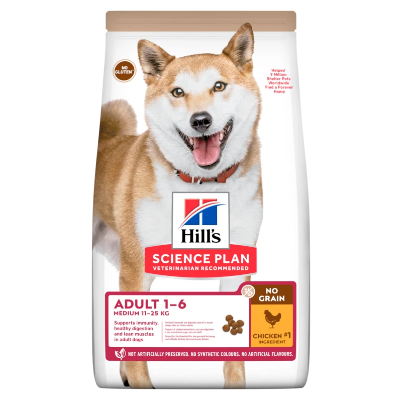 Hills Science Plan Canine Adult No Grain Medium Huhn Trockenfutter 14 Kg Trockenfutter Mit Huhn 3 Hills Science Plan Canine Adult No Grain Medium Huhn Trockenfutter 14 Kg Trockenfutter Mit Huhn