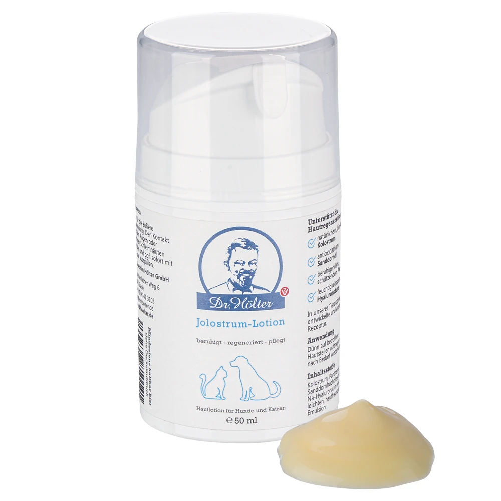 Dr. Hölter Jolostrum Lotion Hautpflege Jolostrum Lotion Hund + Katze 50ml 3 Dr. Hölter Jolostrum Lotion Hautpflege Jolostrum Lotion Hund + Katze 50ml