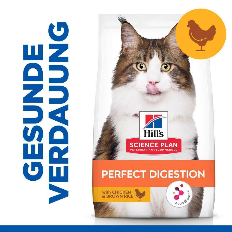 Hills Science Plan Feline Perfect Digestion Adult Trockenfutter Für Katzen 7 Kg Huhn & Reis Trockenfutter Für Katzen 4 Hills Science Plan Feline Perfect Digestion Adult Trockenfutter Für Katzen 7 Kg Huhn & Reis Trockenfutter Für Katzen – Bild 2