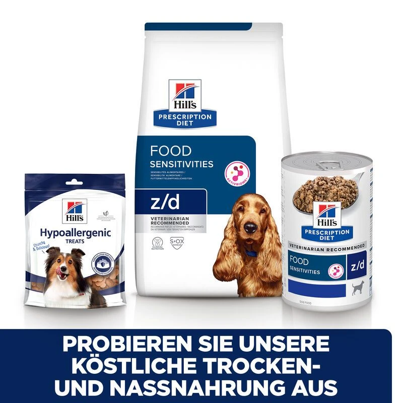 Hills Z/D ActivBiome+ Dosenfutter Für Hunde Bei Futtermittelallergie 12 X 370 G (ActivBiome+) Dosenfutter Für Hunde 8 Hills Z/D ActivBiome+ Dosenfutter Für Hunde Bei Futtermittelallergie 12 X 370 G (ActivBiome+) Dosenfutter Für Hunde – Bild 6