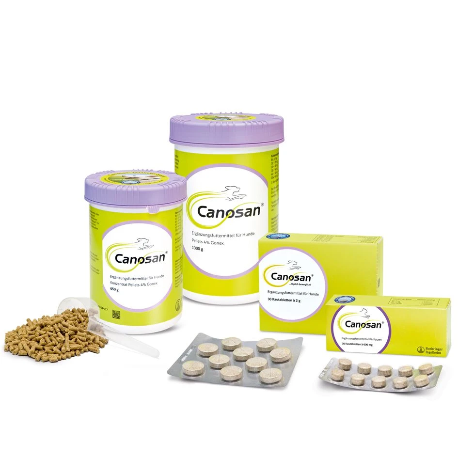 Canosan Hund Mit 4% Gonex Von Boehringer Ingelheim 650 G Canosan Pellets 3 Canosan Hund Mit 4% Gonex Von Boehringer Ingelheim 650 G Canosan Pellets